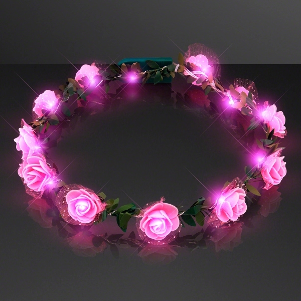 Rosebud LED Flower Headband - Image 2