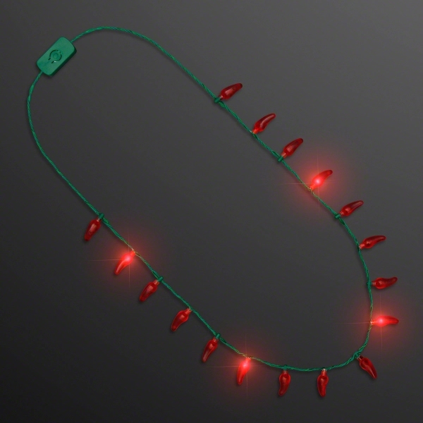 LED Red Chili Pepper Necklaces - Image 2