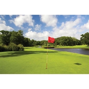 14" x 20" Digital Print Custom Golf Flags - Grommets