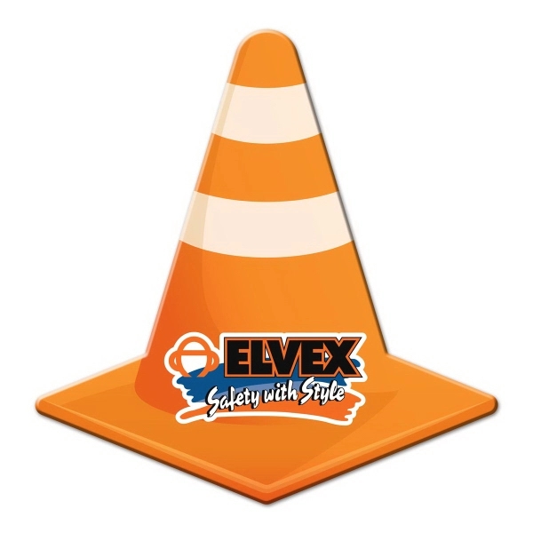 Road Cone Shaped Full Color Magnet