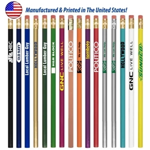 Union Printed Made in USA Round Wooden Pencils