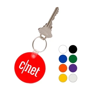 Union Printed, Round Soft Plastic Keychain Key Tag