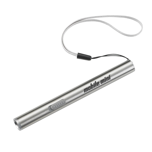 Rechargeable Stainless Steel Flashlight - Image 1