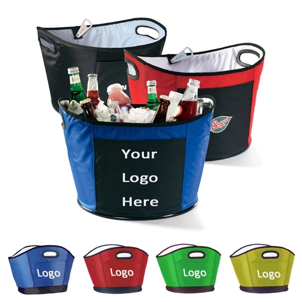 Insulated Lunch Cooler Bucket Shape Bag - Image 1