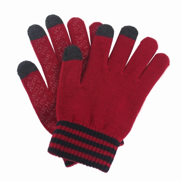 Rubber Grip Touch Screen Stylus Gloves - Image 2