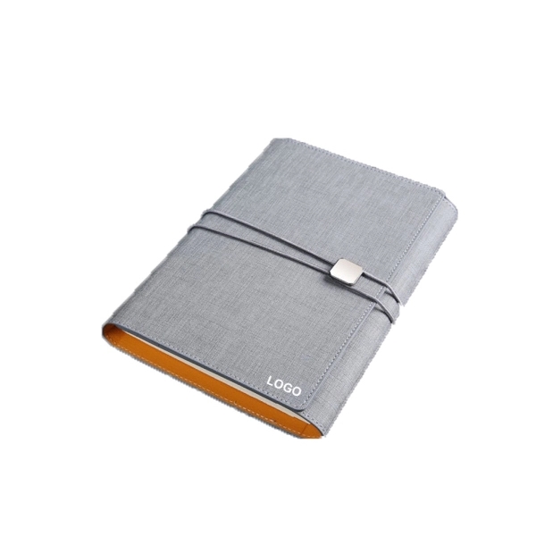 Tri-Fold Leather Business Notebook - Image 1