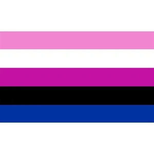 Gender Fluid Motorcycle Flag