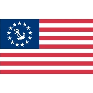 Deluxe Yacht Flag - USA Yacht Ensigns