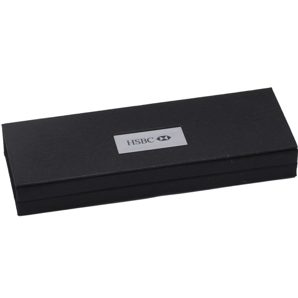 Executive Dual Pen Box with Name Plate - Image 1