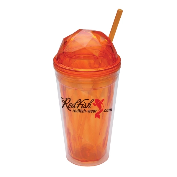 Dome 16 oz. Double Wall Acrylic Tumbler with Dome - Image 5