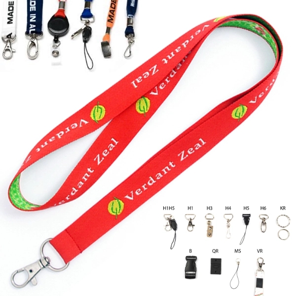 Lanyard with Metal Lobster Clip Claw 3/4" - Image 1