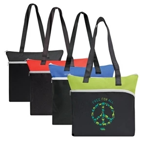 Zippered Highlight Tote