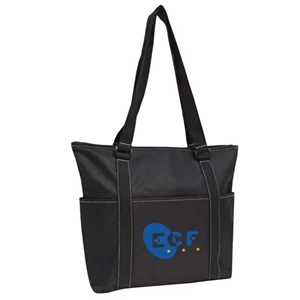 Zippered Business Tote with Tablet Compartment