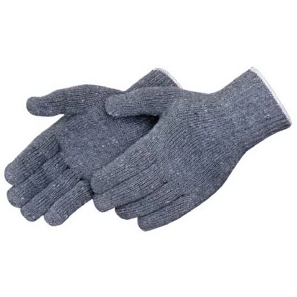 Regular Weight Gray Cotton/Polyester Blend Work Gloves