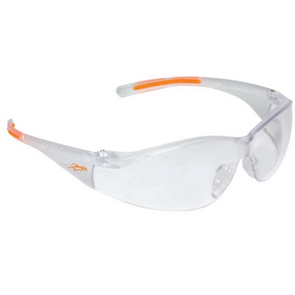 Lightweight Wrap-Around Safety Glasses with Nose Piece