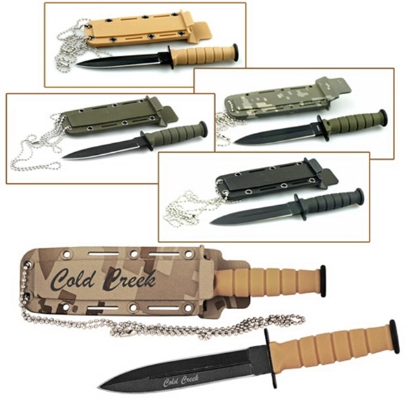 6" Hunting Neck Knife with Dagger Blade