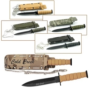 6" Hunting Neck Knife with Dagger Blade