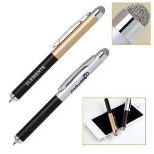 Aluminum Ballpoint Pen with Fiber Cloth Capacitive Stylus