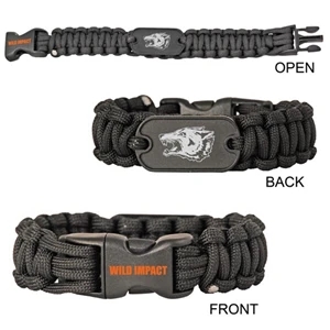 Premium 10" Paracord Survival Bracelet with Aluminum Dog Tag