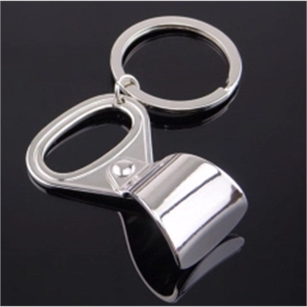 Cans Pull-tab Shaped Bottle Opener Metal Keychain