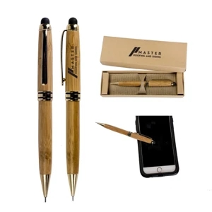 Bamboo Stylus Pencil with Deluxe Recyclable Paper Box