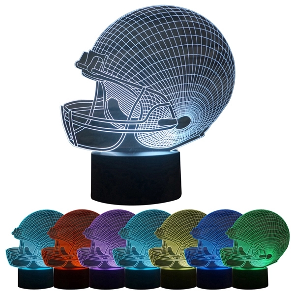 Football Helmet 3D LED Lamp - Image 1