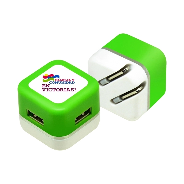Squirrel USB Wall Charger-Green - Image 1