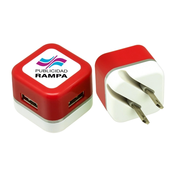 Squirrel USB Wall Charger-Red - Image 1