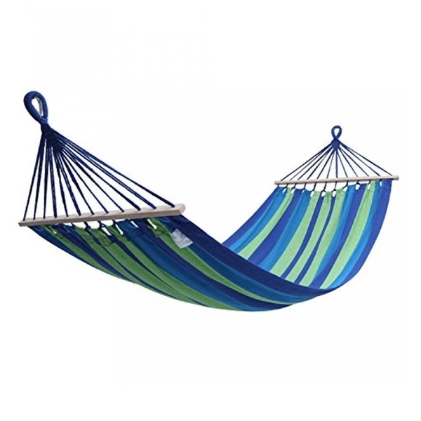 Canvas Hammock with Wooden Stick - Image 3