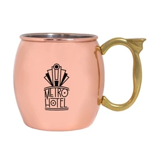 16 OZ CLASSIC COPPER MOSCOW MULE MUG WITH MIRROR FINISH