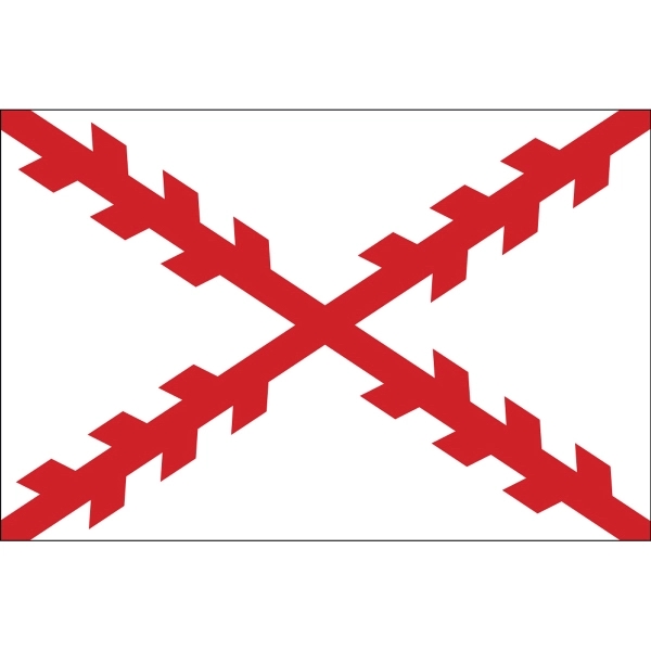 Special Historical Stick Flag - Cross of Burgundy