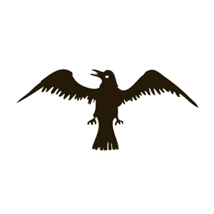 Special Historical Stick Flag - Raven