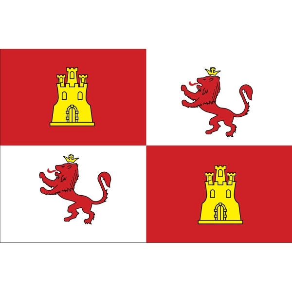 Special Historical Stick Flag - Royal Std. of Spain