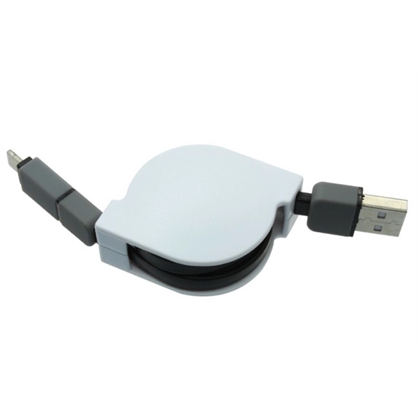 Self-spooling USB charging cable for Apple & Android product - Image 4