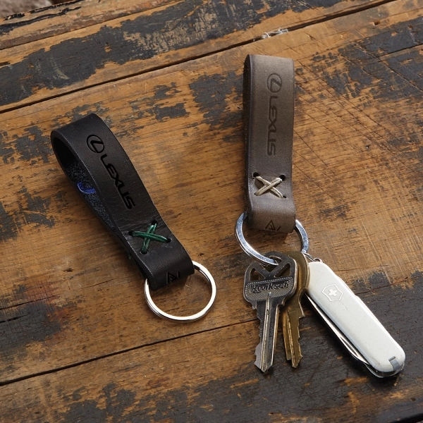 SADDLER Leather Loop Keychain - Image 1