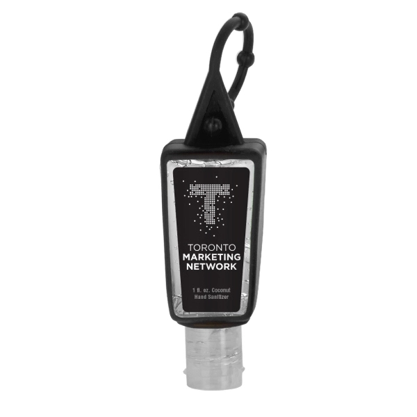 1 oz. Sanitizer in Trapezoid Bottle w/ Sleeve - Image 1