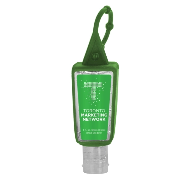 1 oz. Sanitizer in Trapezoid Bottle w/ Sleeve - Image 3