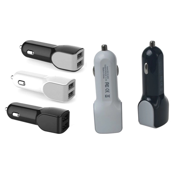 2 port 2.1 Amp USB Car Charger to Charge multiple devices - Image 1