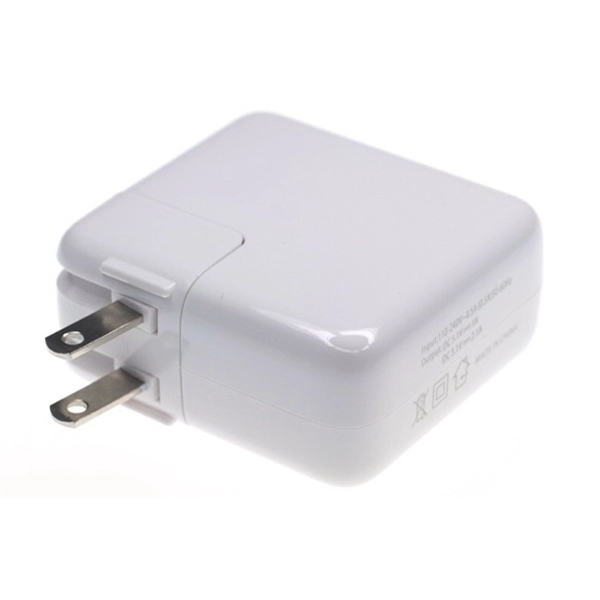 4-port Wall Charger with Large Branding Area Travel Charger - Image 4