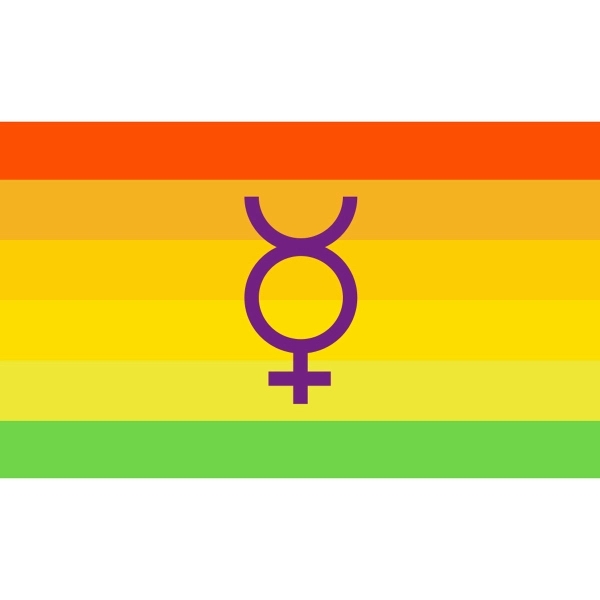 Hermaphrodite Stick Flag
