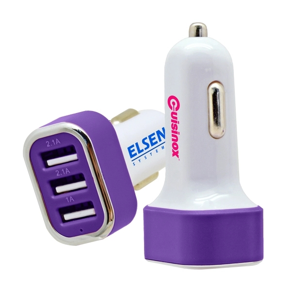 Windy Car Charger - Purple - Image 1