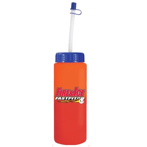 32 oz. Mood Sports Bottle With Flexible Straw, Full Color Di - Image 7