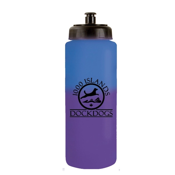 32 oz. Mood Sports Bottle with Push 'n Pull Cap - Image 2
