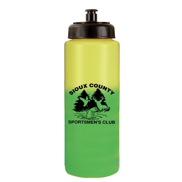 32 oz. Mood Sports Bottle with Push 'n Pull Cap - Image 9