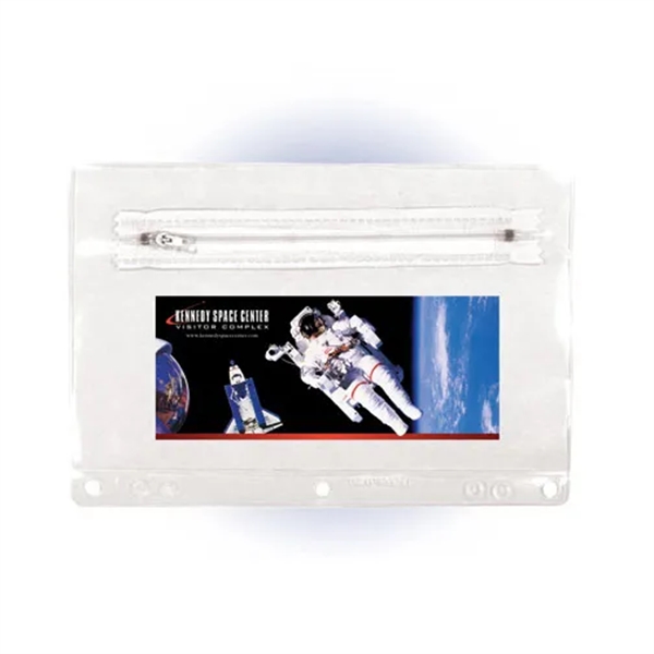 Premium Transparent Vinyl Zippered Pack, Full Color Digital - Image 1