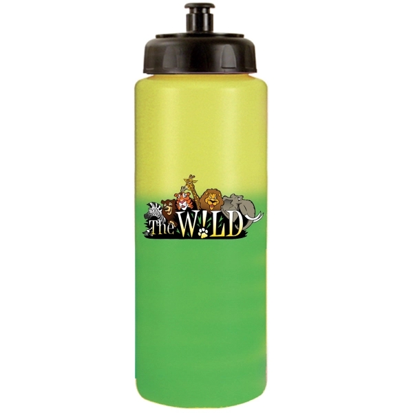32 oz. Mood Sports Bottle With Push'nPull Cap, Full Color Di - Image 9