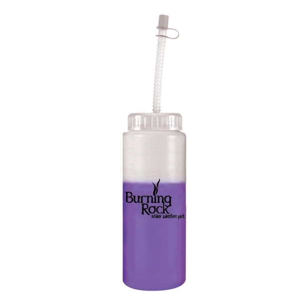32 oz. Mood Sports Bottle with Flexible Straw - Image 5