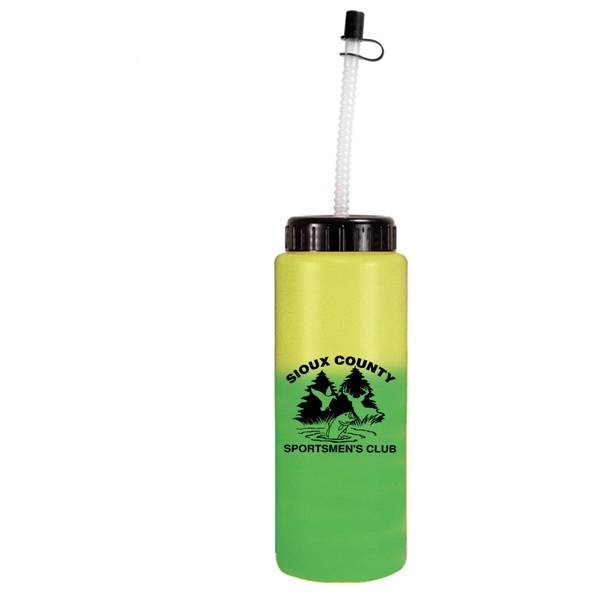 32 oz. Mood Sports Bottle with Flexible Straw - Image 9