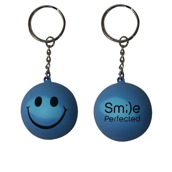 Mood Smiley Face Stress Key Chain - Image 2
