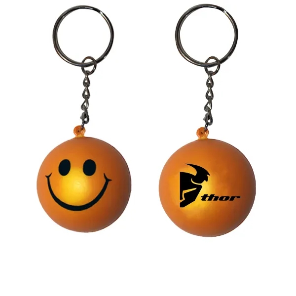Mood Smiley Face Stress Key Chain - Image 4